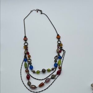 Lia Sophia Multicolor Beaded Necklace